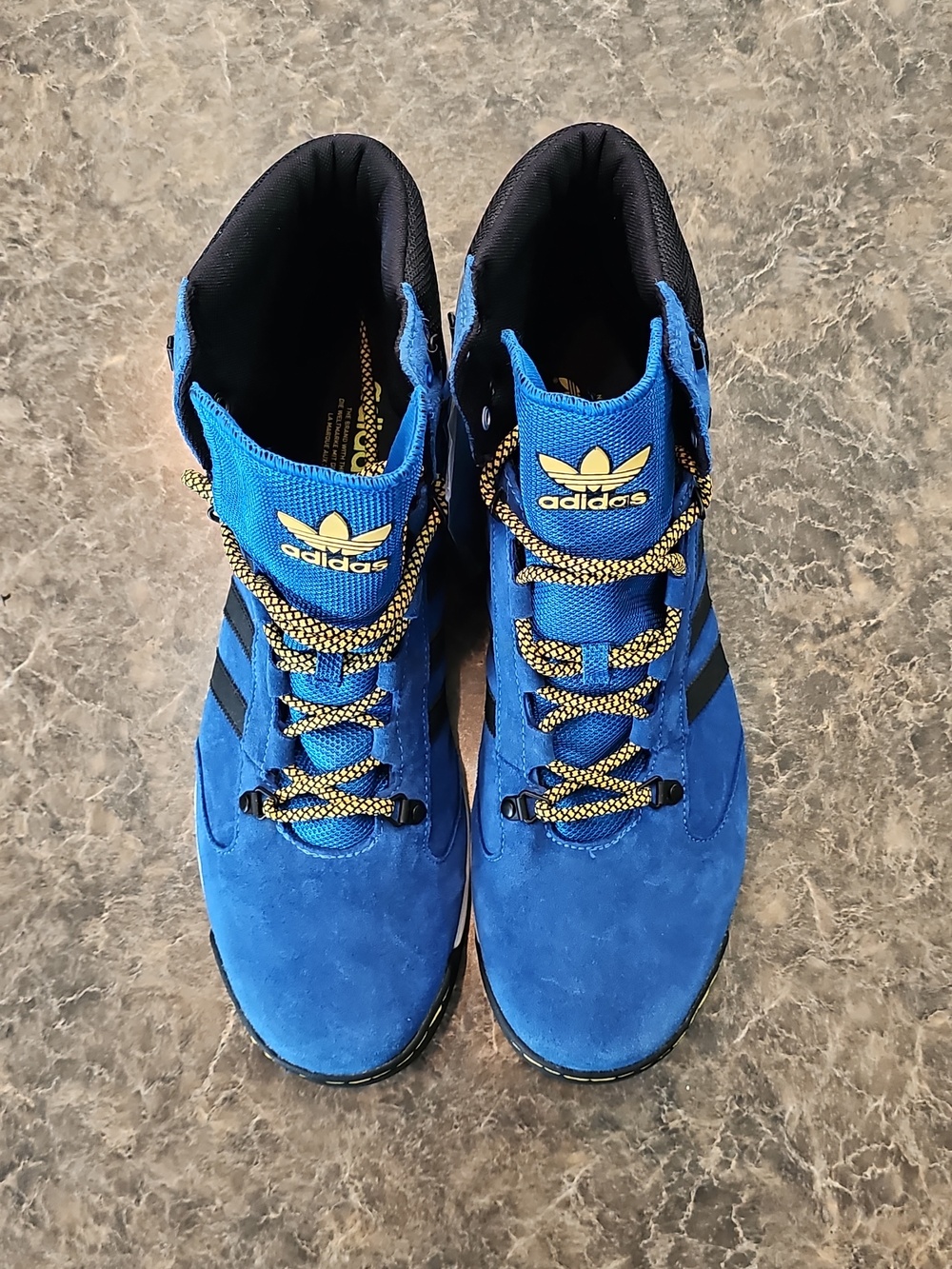 adidas Originals Fourteener Blue Suede Mens Sneaker Hiking Boots G50575 Sz 12.5 - Picture 10 of 12